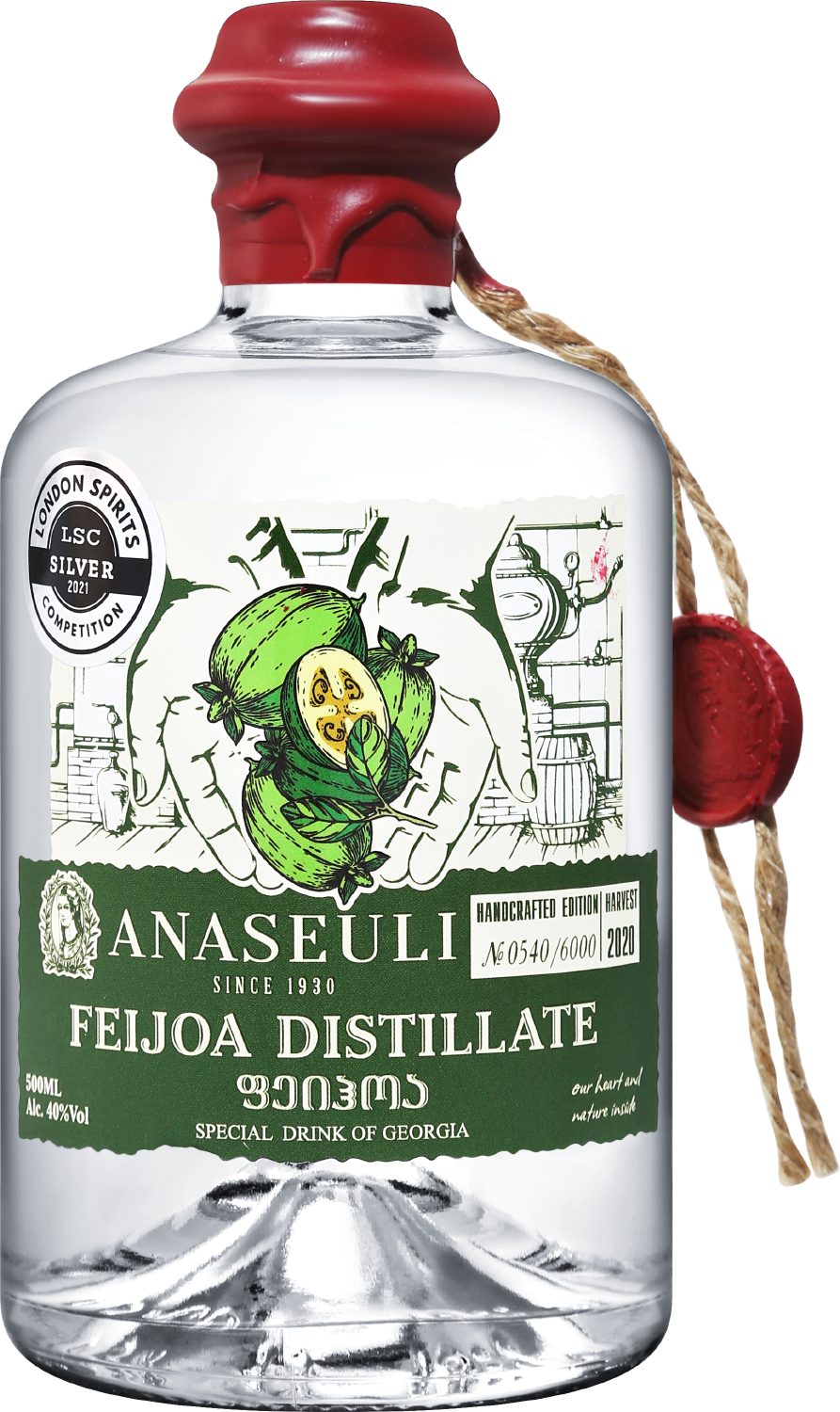 Дистиллят Anaseuli Feijoa 0.5 л (Анасеули Фейхоа), купить в магазине в  Москве - цена, отзывы