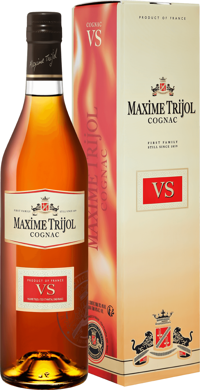 Maxime Trijol Cognac VS (gift box) maxime trijol cognac fins bois 1970 gift box