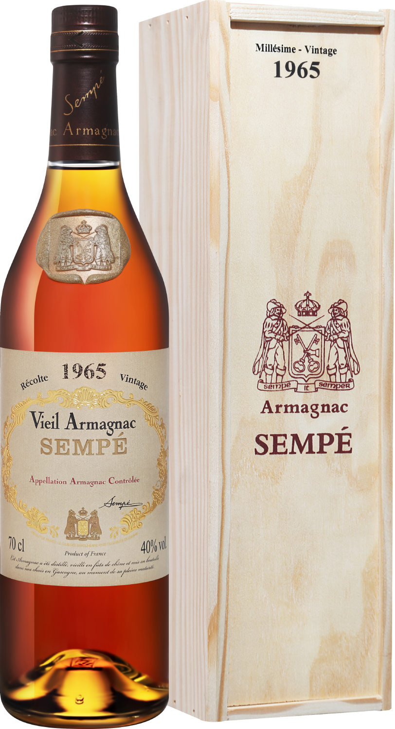Sempe Vieil Vintage 1965 Armagnac AOC (gift box) sempe vieil vintage 1966 armagnac aoc gift box