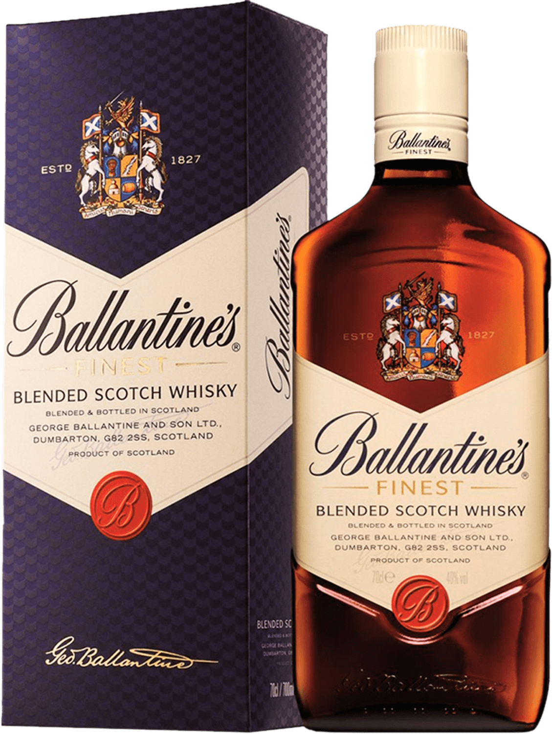 Ballantine's Finest blended scotch whisky (gift box) angus dundee cask strength blended grain scotch whisky 50 y o gift box