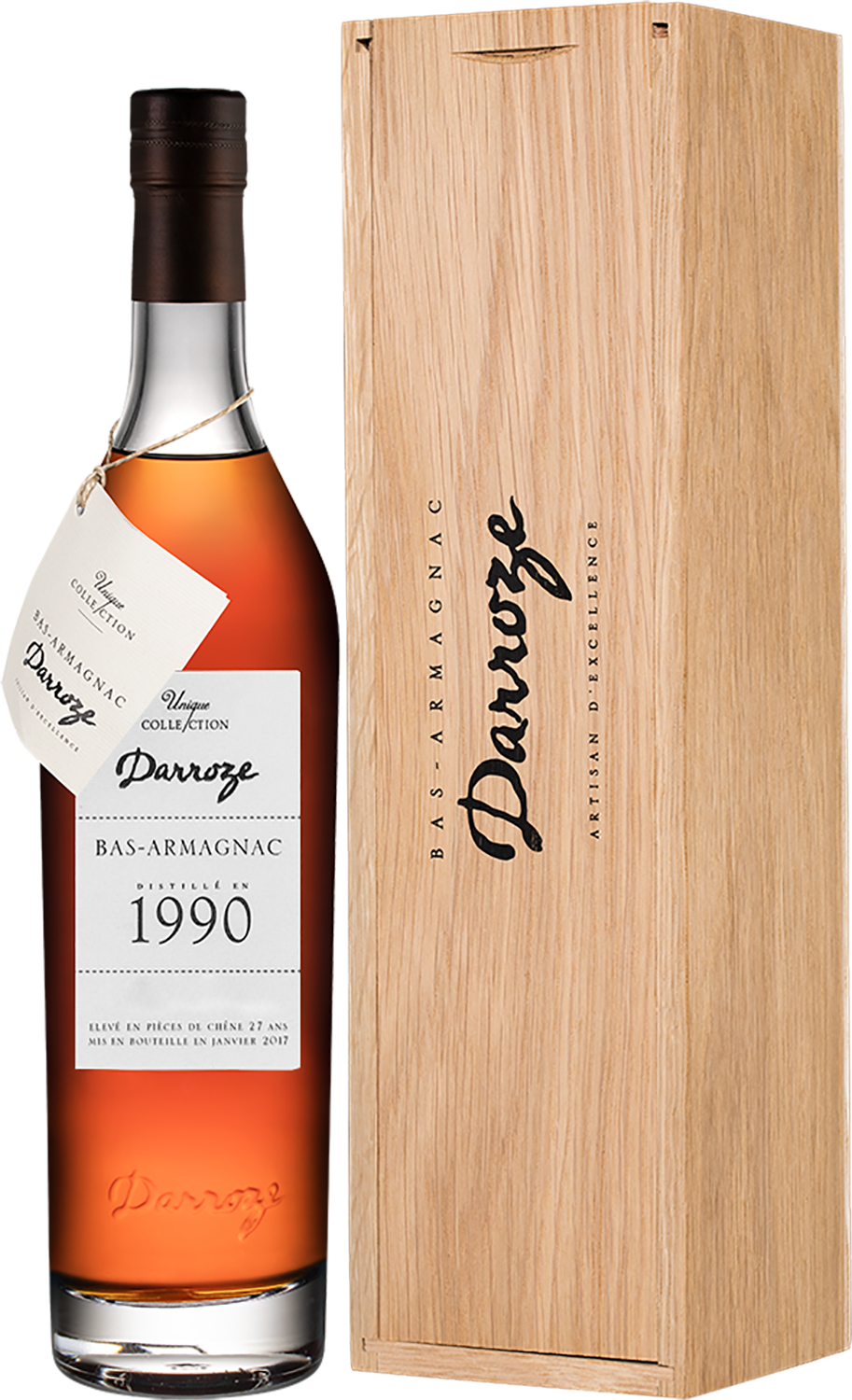 Дарроз Уник Коллексьон 1990 Ба-Арманьяк в деревянном футляре 0.7&nbsp;л
