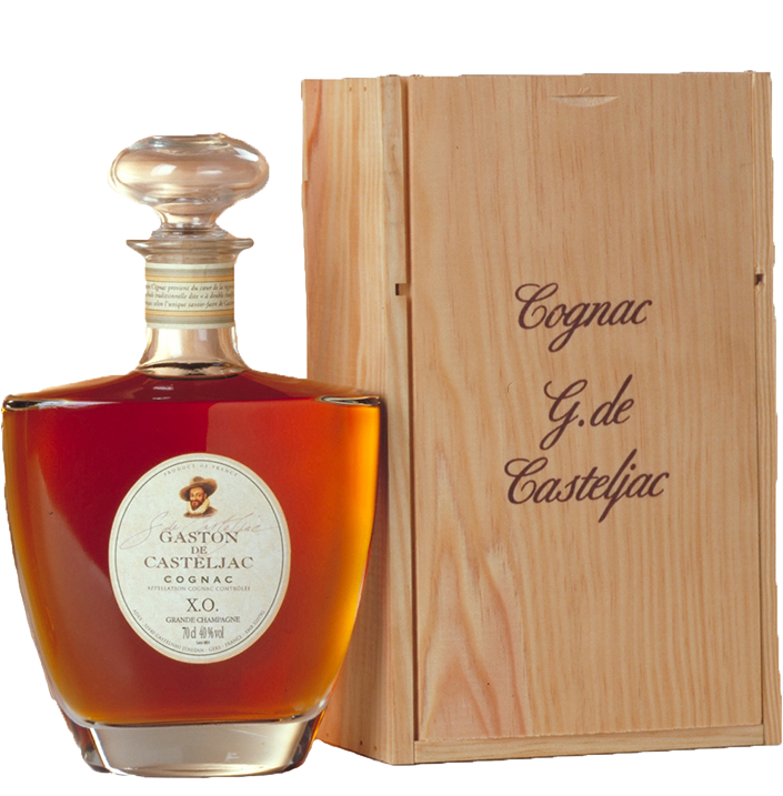 Гастон де Кастельжак XO Гранд Шампань в графине 0.7&nbsp;л