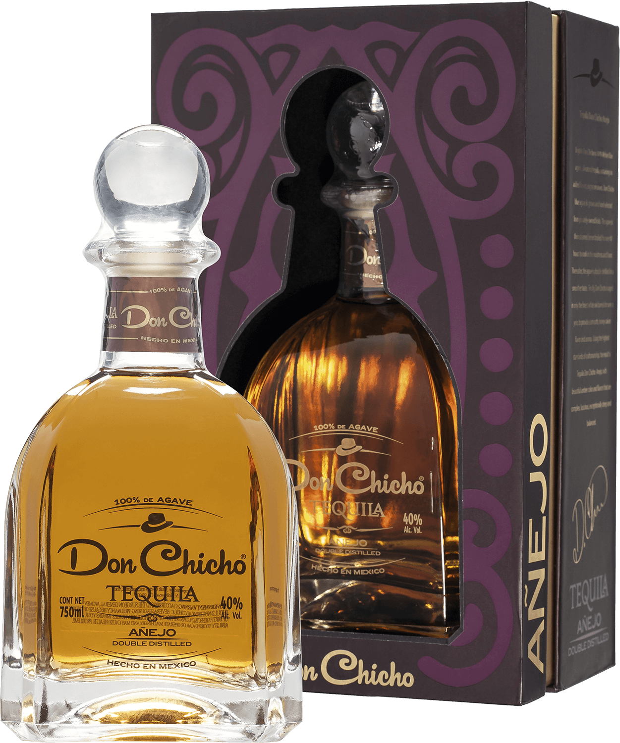 Don Chicho Añejo Tequila (gift box) don papa 10 y o gift box