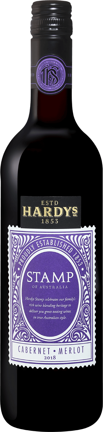 Stamp Cabernet Merlot South Eastern Australia Hardy’s crest chardonnay sauvignon blanc south eastern australia hardy’s