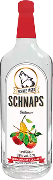 Schnapps Obstwasser Schnee Jager