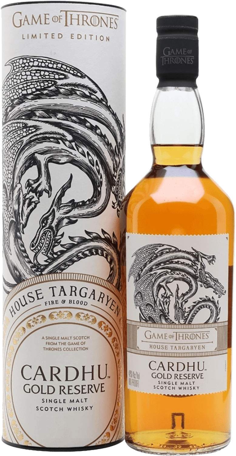 Game of Thrones House Targaryen Cardhu Gold Reserve Single Malt Scotch Whisky (gift box) game of thrones house lannister lagavulin 9 y o islay single malt scotch whisky gift box