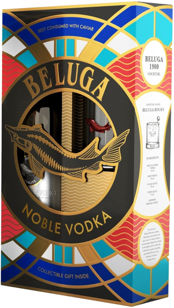 Beluga Noble (gift box with a glass)