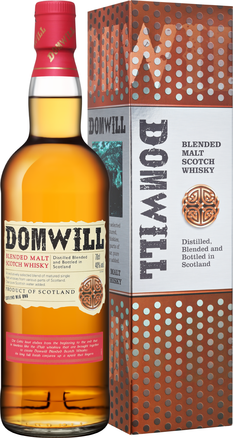 Виски Domwill Blended Malt Scotch Whisky (gift box) 0.7 л (Домвилл Блендед  Молт солодовый виски в подарочной упаковке), купить в магазине в Москве -  цена, отзывы