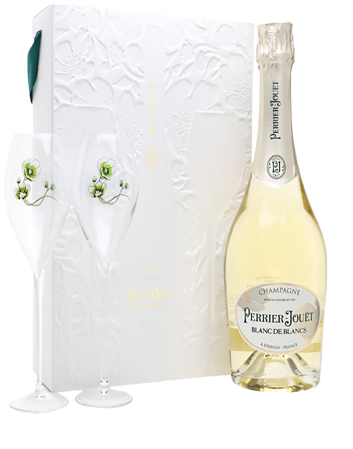 Perrier-Jouet Blanc De Blancs Champagne AOC Brut (gift box with 2 glasses)
