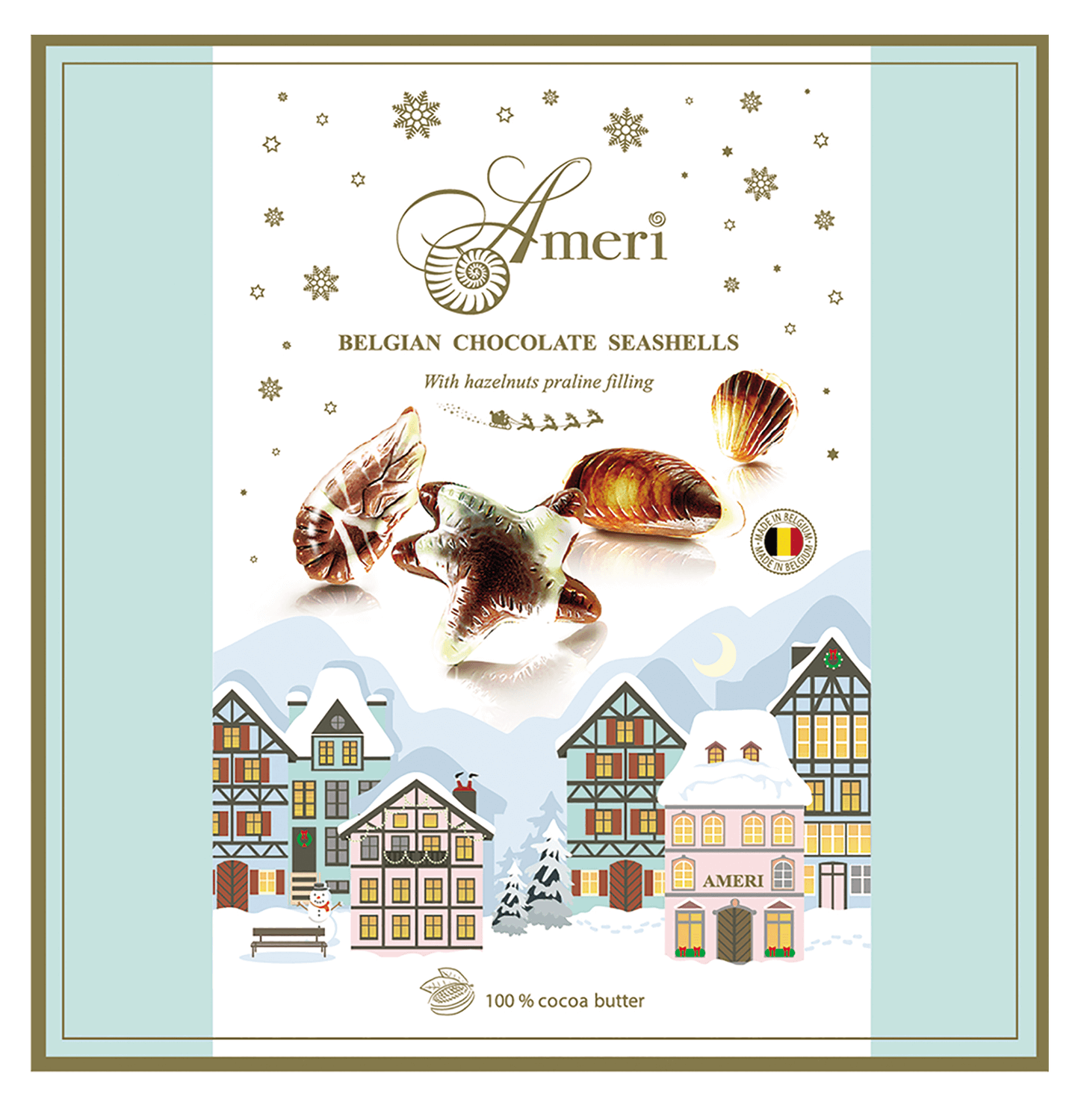 Шоколадные конфеты с начинкой пралине Амери 250г