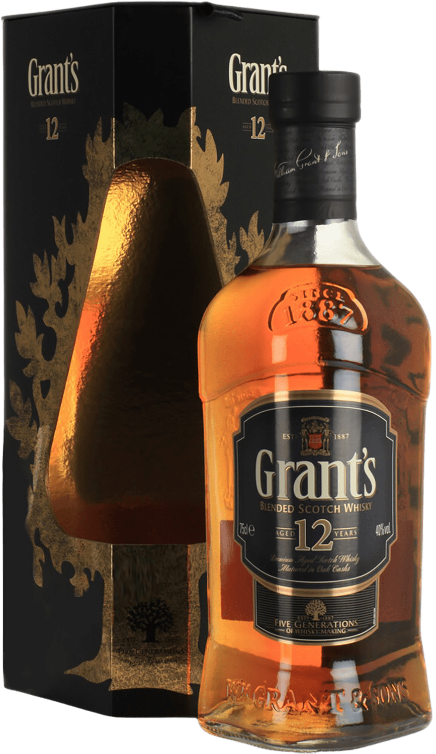 Grant's 12 y.o. Blended Scotch Whisky (gift box) dewar s special reserve 12 y o blended scotch whiskey gift box