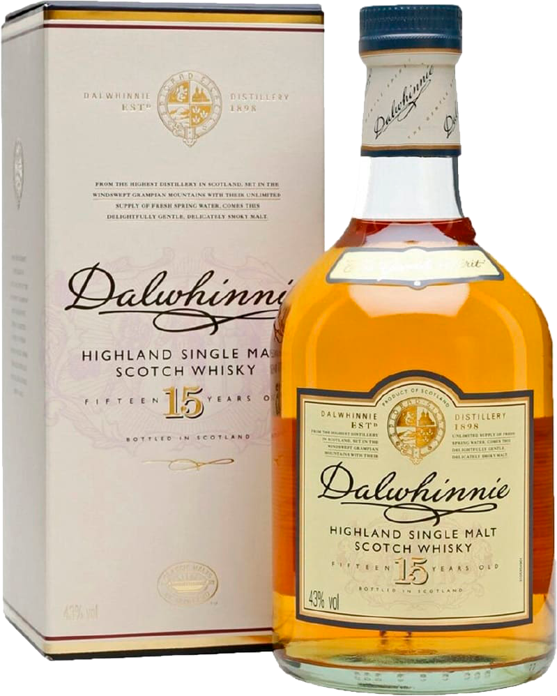 Dalwhinnie Highland Single Malt Scotch Whisky 15 y.o. (gift box)