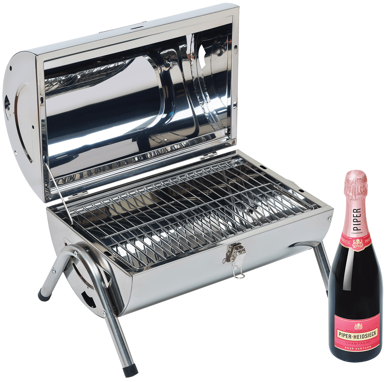 Piper-Heidsieck Sauvage Rose Brut Champagne AOC (gift box BBQ) piper heidsieck brut champagne aoc