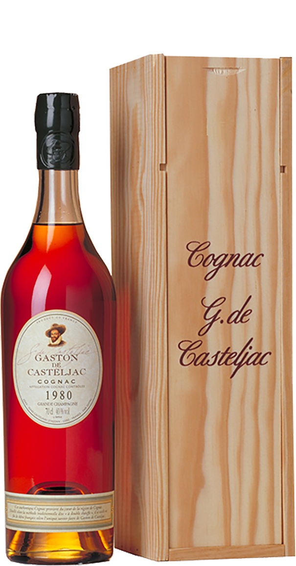 Gaston de Casteljac 1980 Grande Champagne (in wooden box)