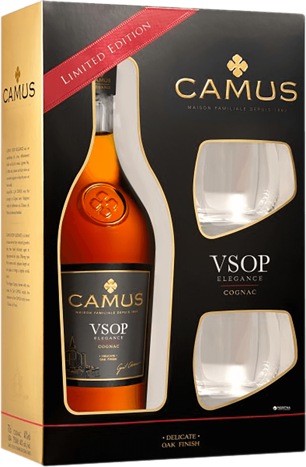 Camus Elegance Cognac VSOP (gift box with two glasses) camus elegance cognac vsop gift box with two glasses