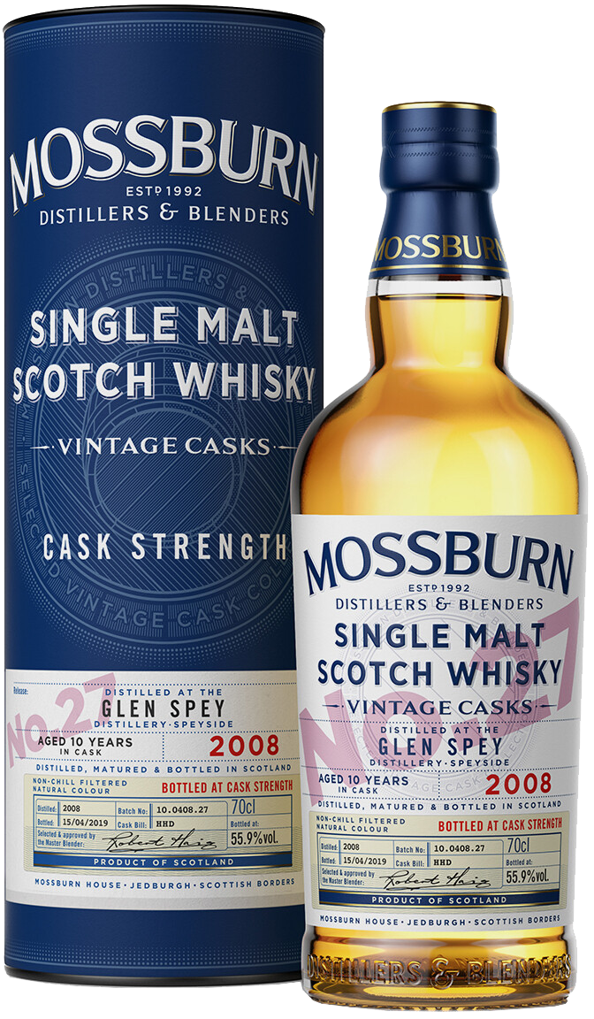 Mossburn Vintage Casks No.27 Glen Spey Single Malt Scotch Whisky (gift box)