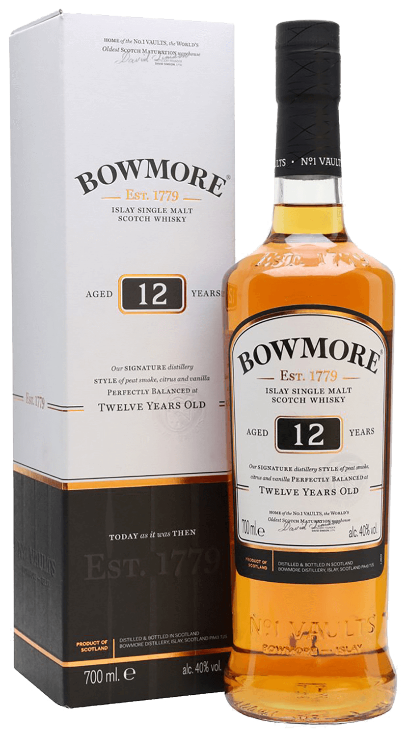 Bowmore Islay Single Malt Scotch Whisky 12 y.o. (gift box) laphroaig select islay single malt scotch whisky gift box