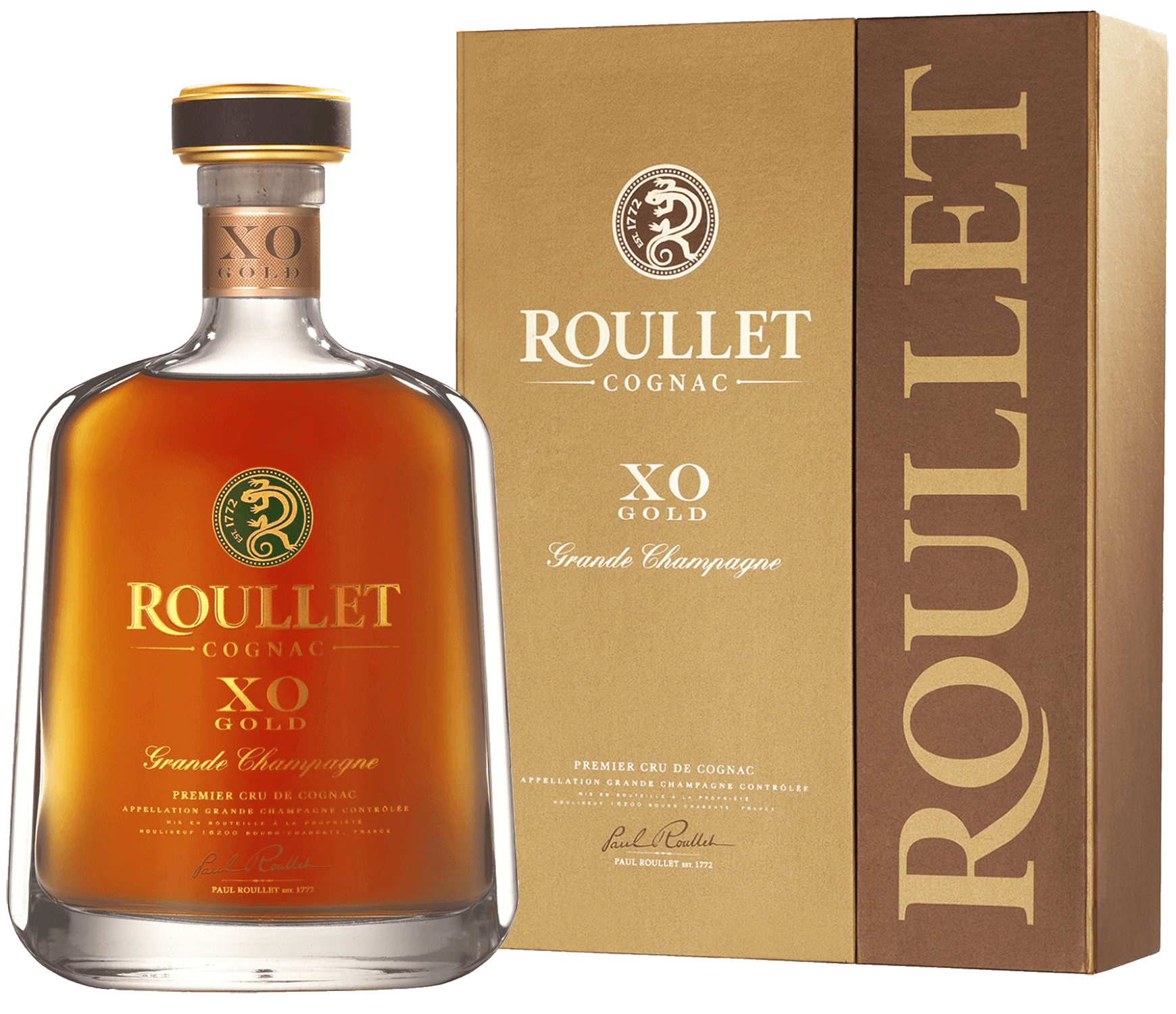 Roullet Cognac XO Gold Grande Champagne (gift box) meukow cognac xo grande champagne gift box