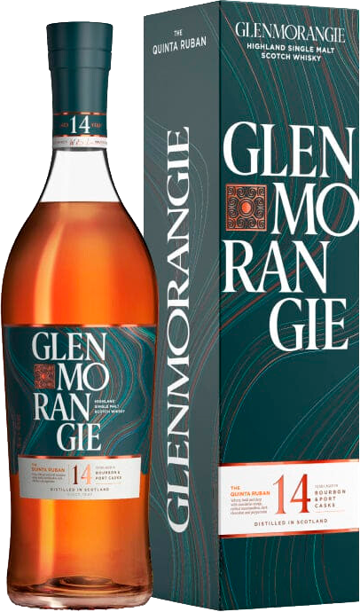 Гленморанджи Кинта Рубан шотландский односолодовый виски 14 лет в подарочной упаковке 0.7 л
