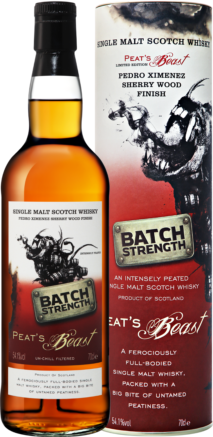 Питс Бист Педро Хименес Шерри Вуд Финиш Бэтч Стренгс Сингл Молт солодовый виски в подарочной упаковке 0.7&nbsp;л