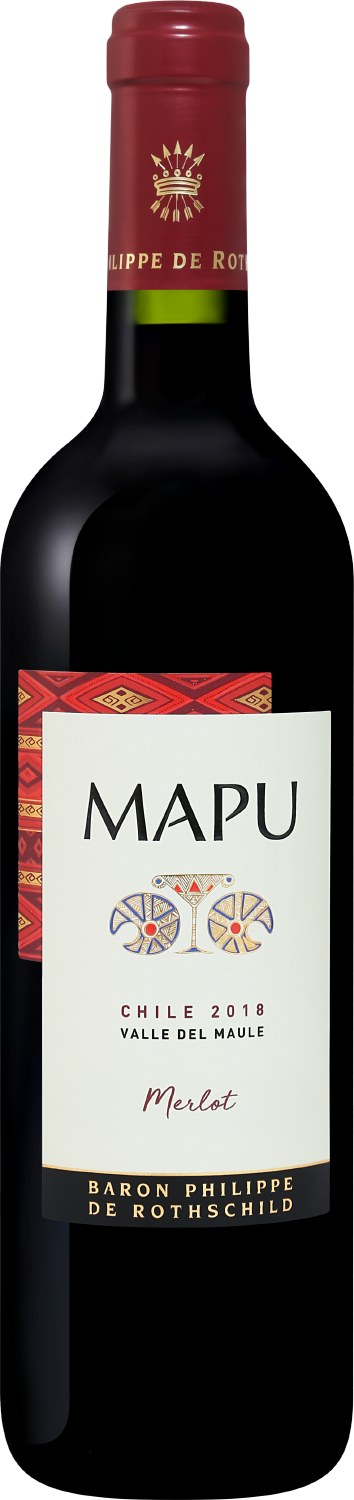 Mapu Merlot Maule Valley DO Baron Philippe de Rothschild escudo rojo cabernet sauvignon reserva maipo valley do baron philippe de rothschild