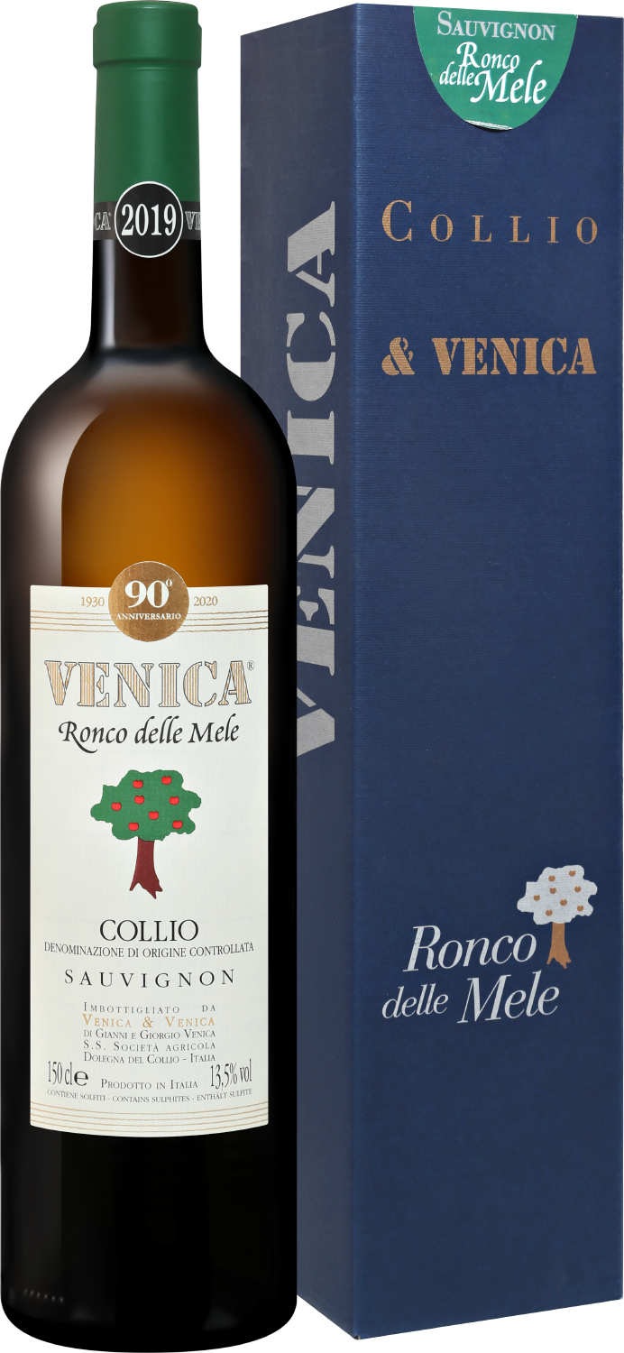 Ronco delle Mele Sauvignon Collio DOC Venica and Venica (gift box) valbuins sauvignon blanc collio doc livon