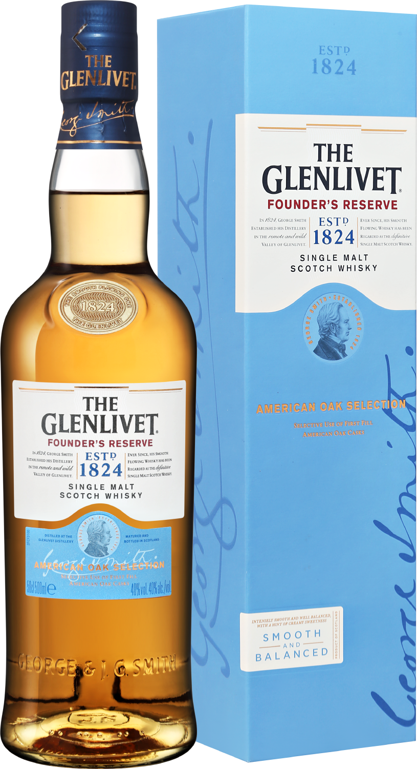 The Glenlivet Founder's Reserve Single Malt Scotch Whisky (gift box)