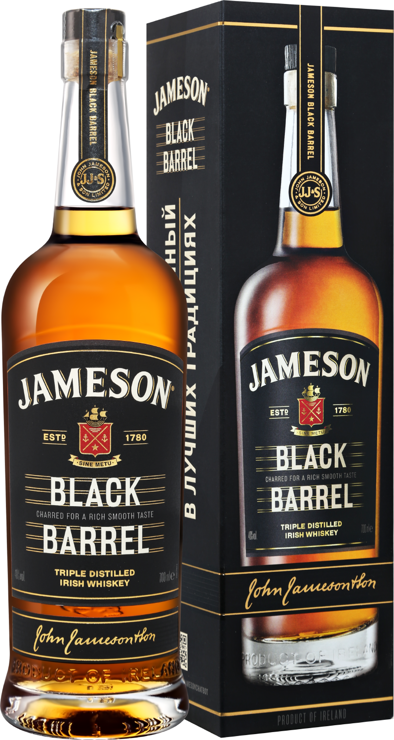 Jameson Black Barrel Irish Whiskey jameson black barrel blended irish whiskey