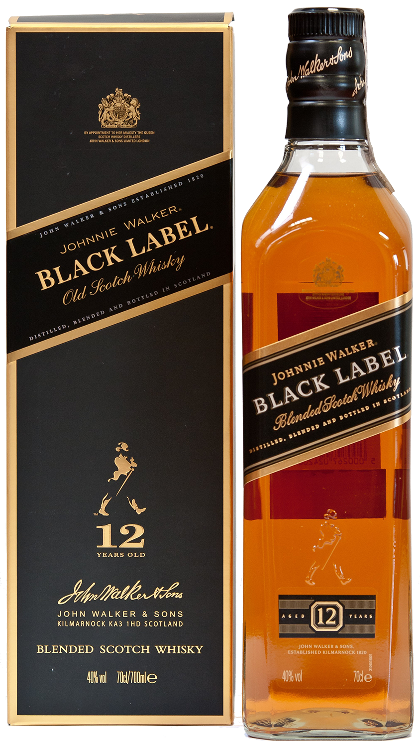 Johnnie Walker Black Label Blended Scotch Whisky (gift box) johnnie walker black label blended scotch whisky gift box