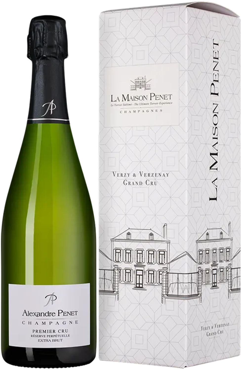 Премье Крю Шампань AOC Ла Мэзон Пене в подарочной упаковке 0.75&nbsp;л