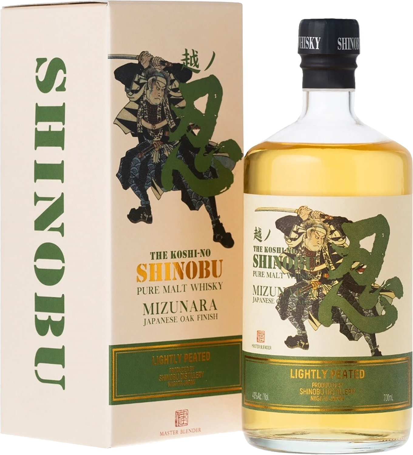 Shinobu Lightly Peated Pure Malt Mizunara Japanese Oak Finish (gift box)