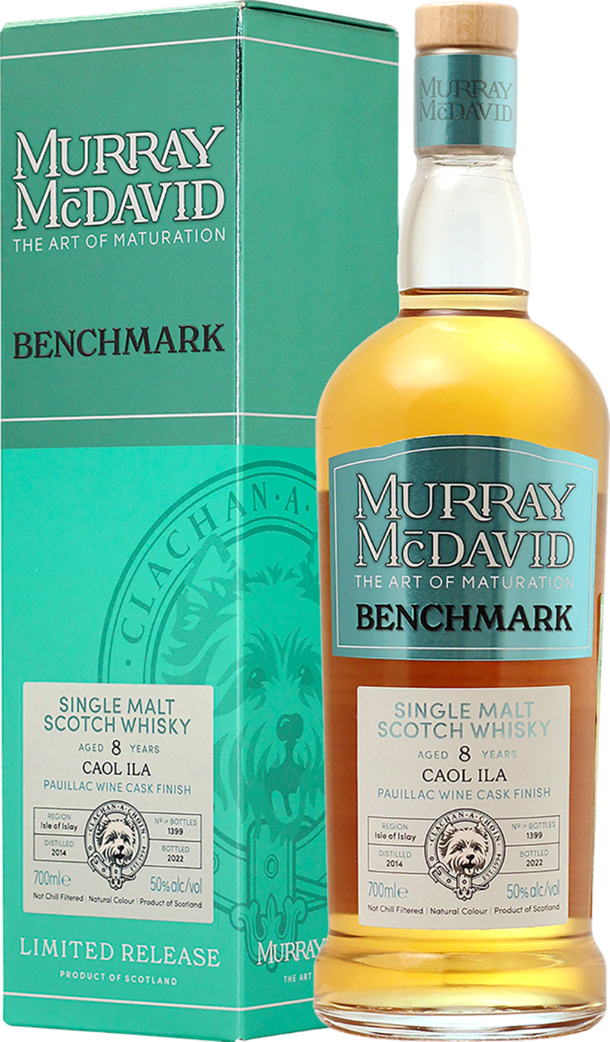 Murray McDavid Benchmark Caol Ila 8 Years Old Single Malt Scotch Whisky (gift box)