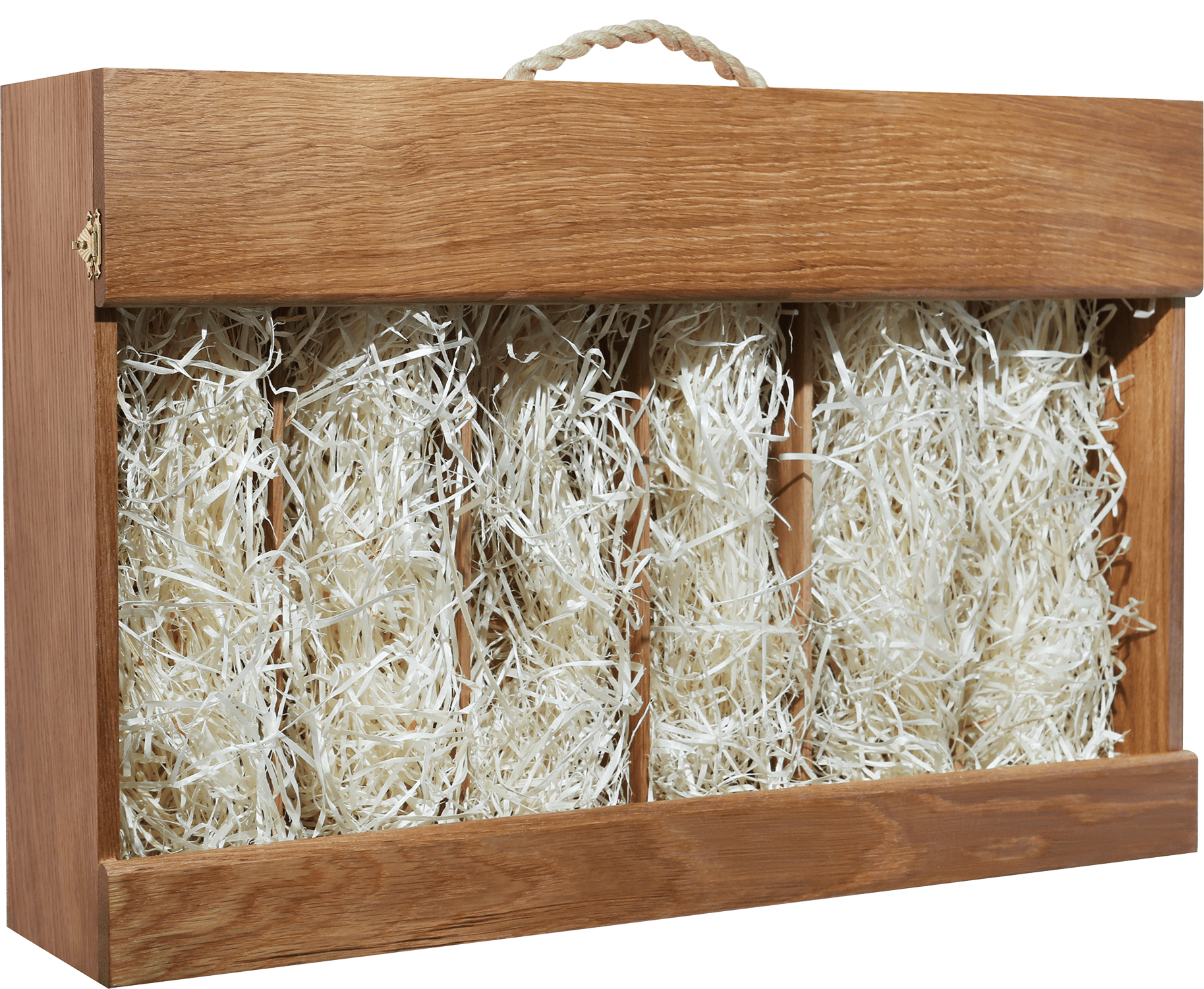 Бургонь подарочная упаковка из дуба под 6 бутылок