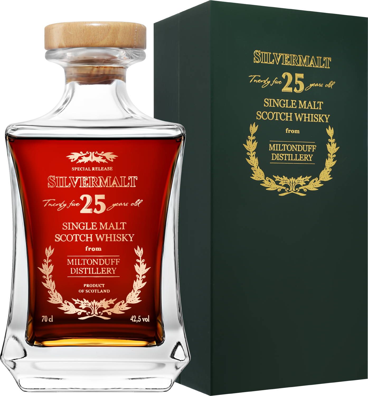 Miltondaff 25 Year Old Silvermalt Single Malt Scotch Whisky