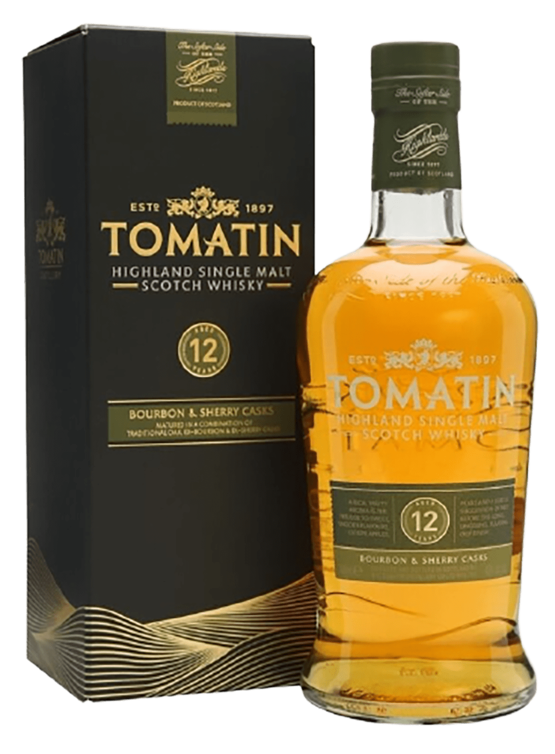 Tomatin Highland Single Malt Scotch Whisky 12 y.o. (gift box) aberfeldy 12 years old highland single malt scotch whisky gift box