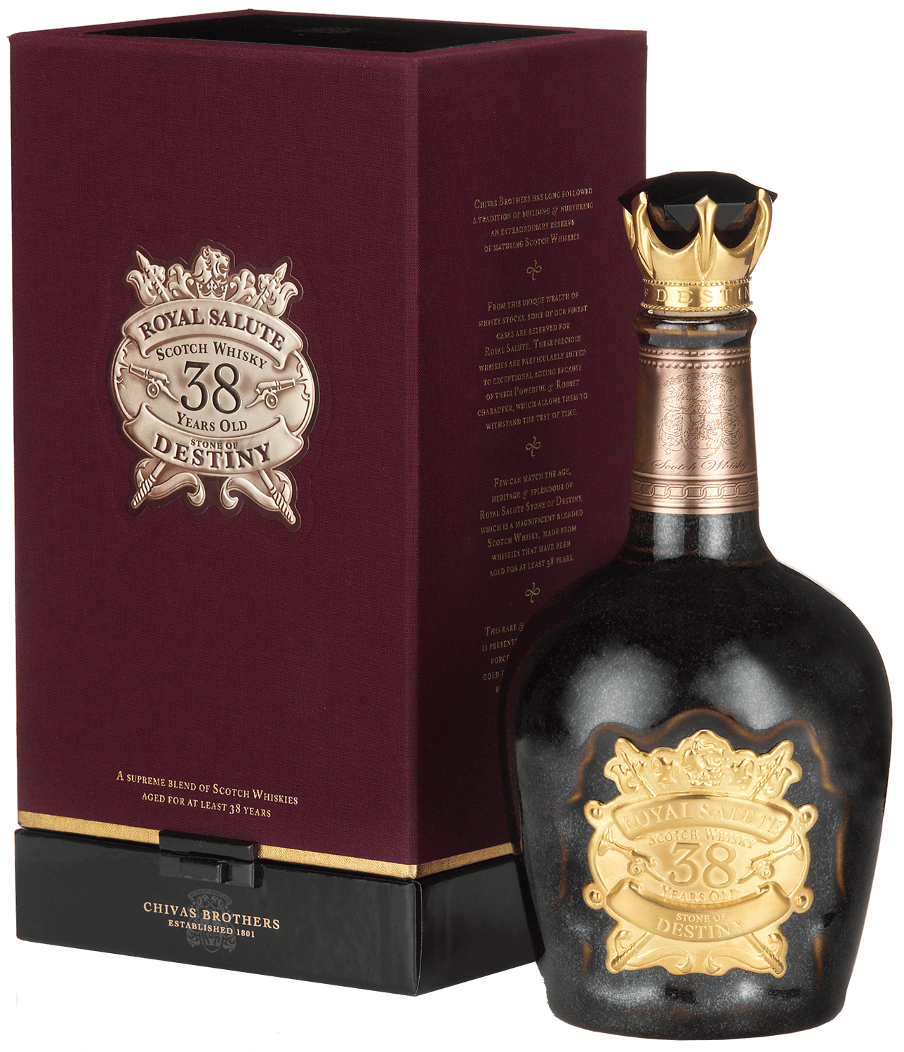 Chivas Regal Royal Salute Stone of Destiny 38 y.o. blended scotch whisky (gift box)