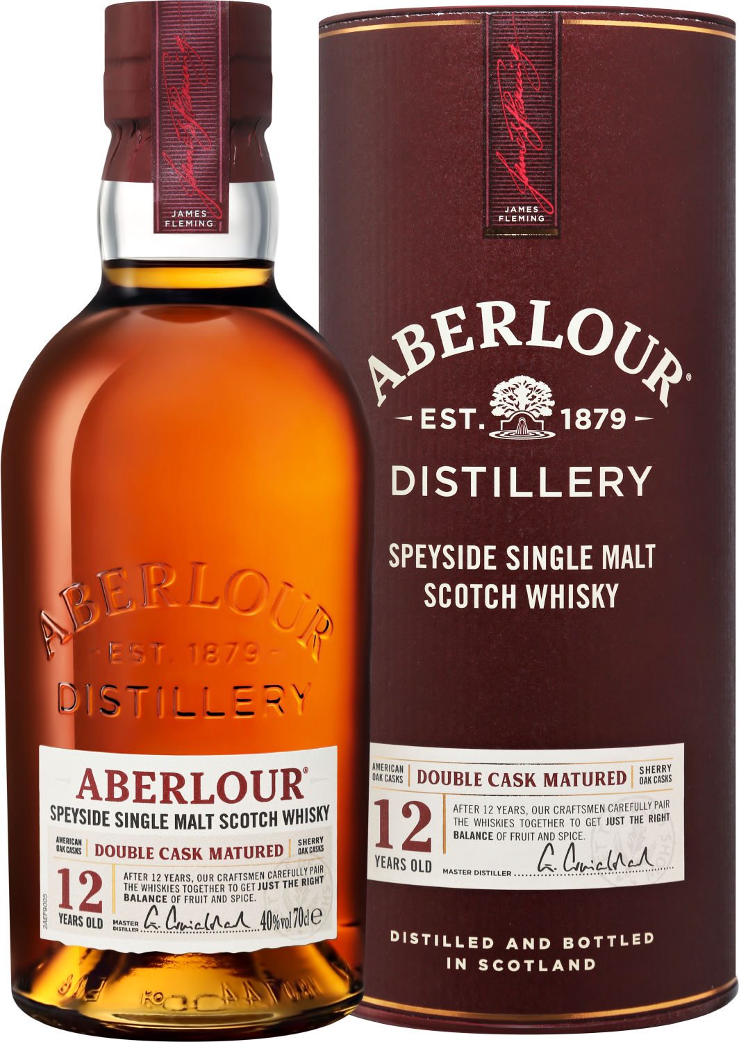 Aberlour Double Cask Matured Speyside Single Malt Scotch Whisky 12 y.o. (gift box)