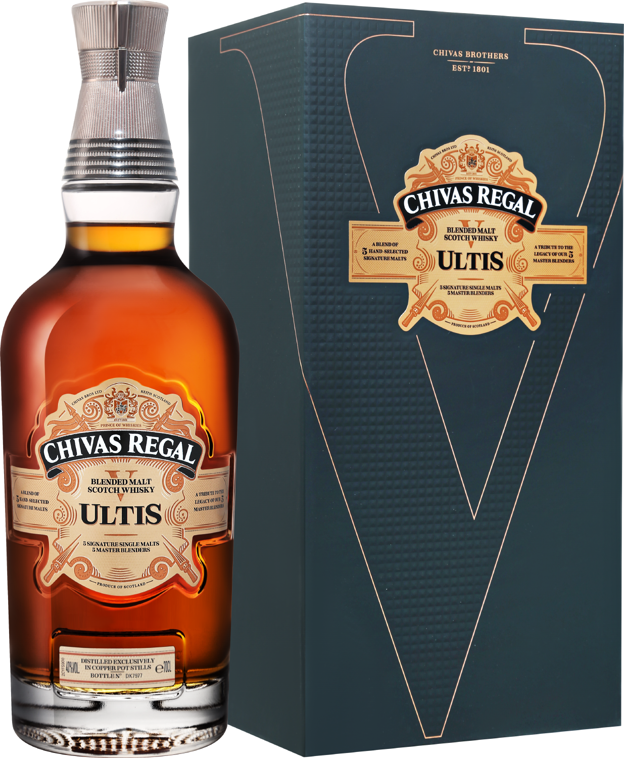 Chivas Regal Ultis Blended Malt Scotch Whisky (gift box) compass box menagerie blended malt scotch whisky gift box