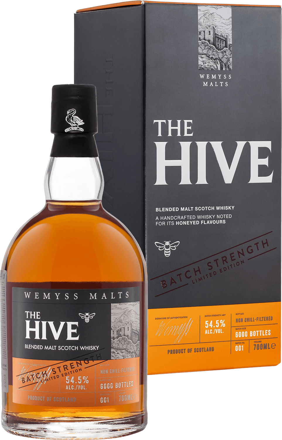 Wemyss Malts The Hive Batch Strength Blended Malt Scotch Whisky (gift box)