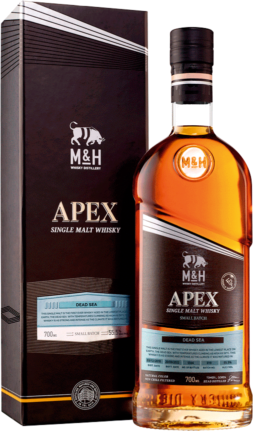 MandH Apex Dead Sea Single Malt Whiskey (gift box)