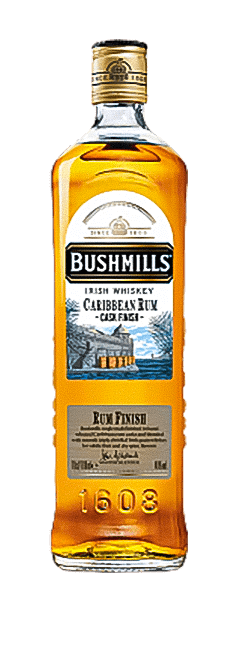 Bushmills Caribbean Rum Cask Finish Blended Irish Whiskey bushmills original blended irish whiskey gift box with 2 glasses