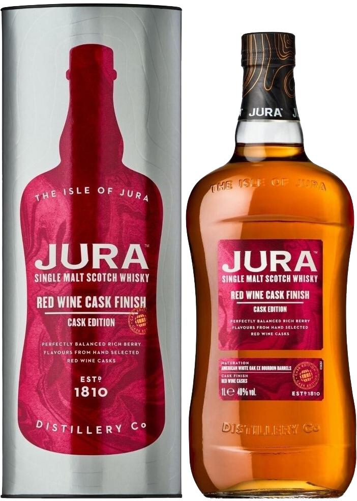 Jura Red Wine Cask Single Malt Scotch Whisky (gift box)