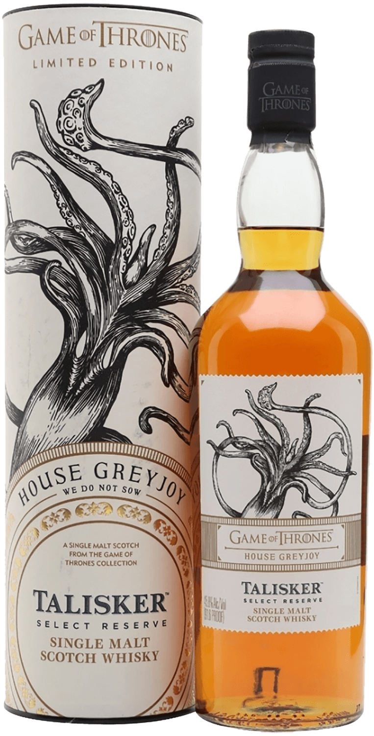 Game of Thrones House Greyjoy Talisker Select Reserve Single Malt Scotch Whisky (gift box) leyenda del milagro select barrel reserve reposado gift box