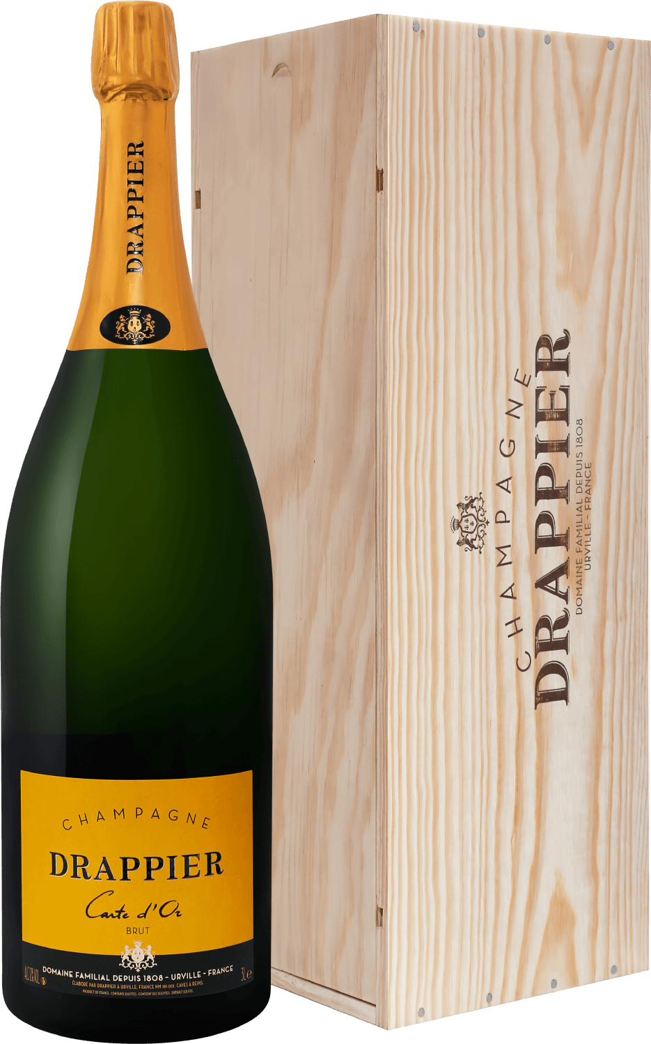 Drappier Carte d’Or Brut Champagne AOP in gift box drappier carte d’or brut champagne aop