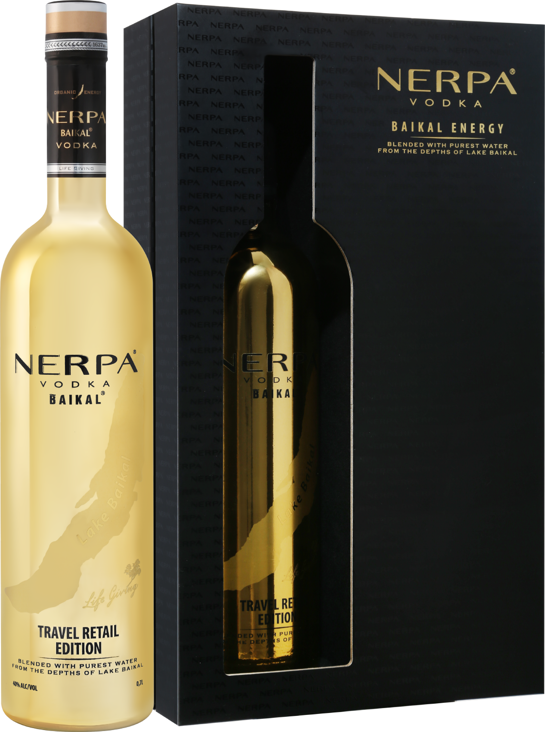 Водка Baikal Nerpa Gold (gift box with two shots) 0.7 л (Байкал Нерпа  Золотая подарочная упаковка с двумя стопками), купить в магазине в Саратове  - цена, отзывы