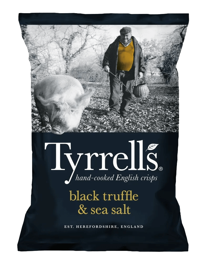Tyrrells Black Truffle and Sea Salt Potato Chips tyrrells lighltly sea salted potato chips