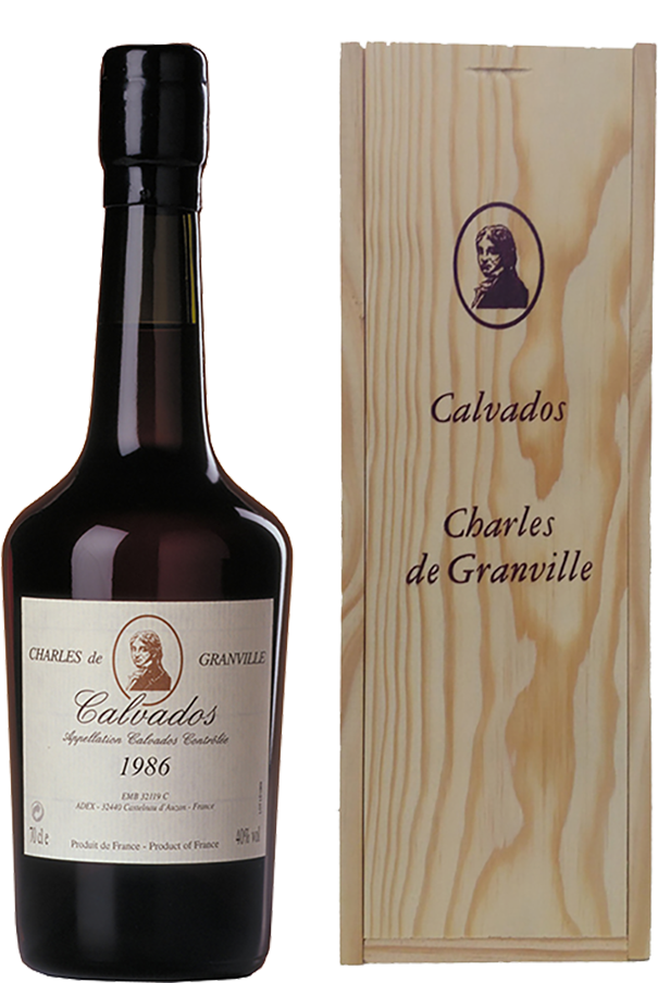 Charles de Granville 1986 Calvados AOC (gift box) marquis de montdidier vsop calvados aoc gift box