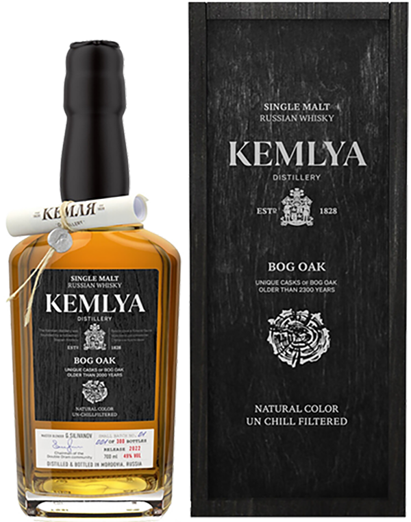 Кемля Бог Оук Сингл Молт солодовый виски в подарочной упаковке 0.7&nbsp;л