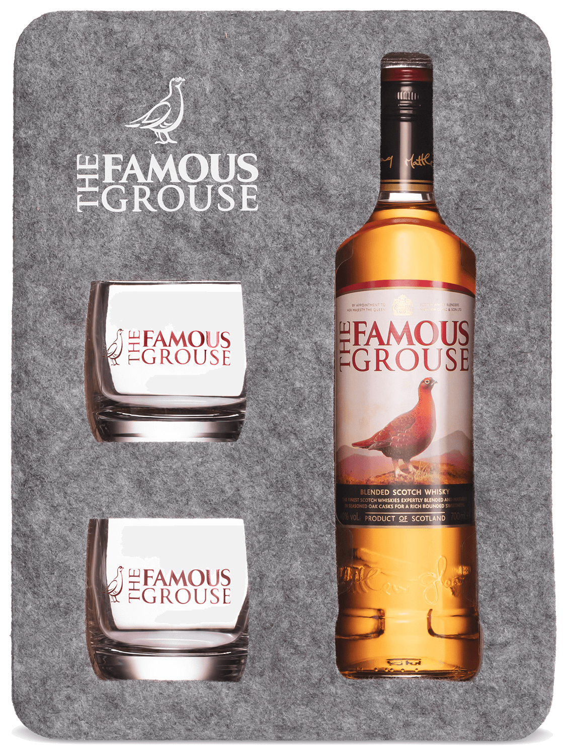 Famous Grouse 3 y.o. Blended Scotch Whisky (gift box with two glasses) famous grouse 3 y o blended scotch whisky