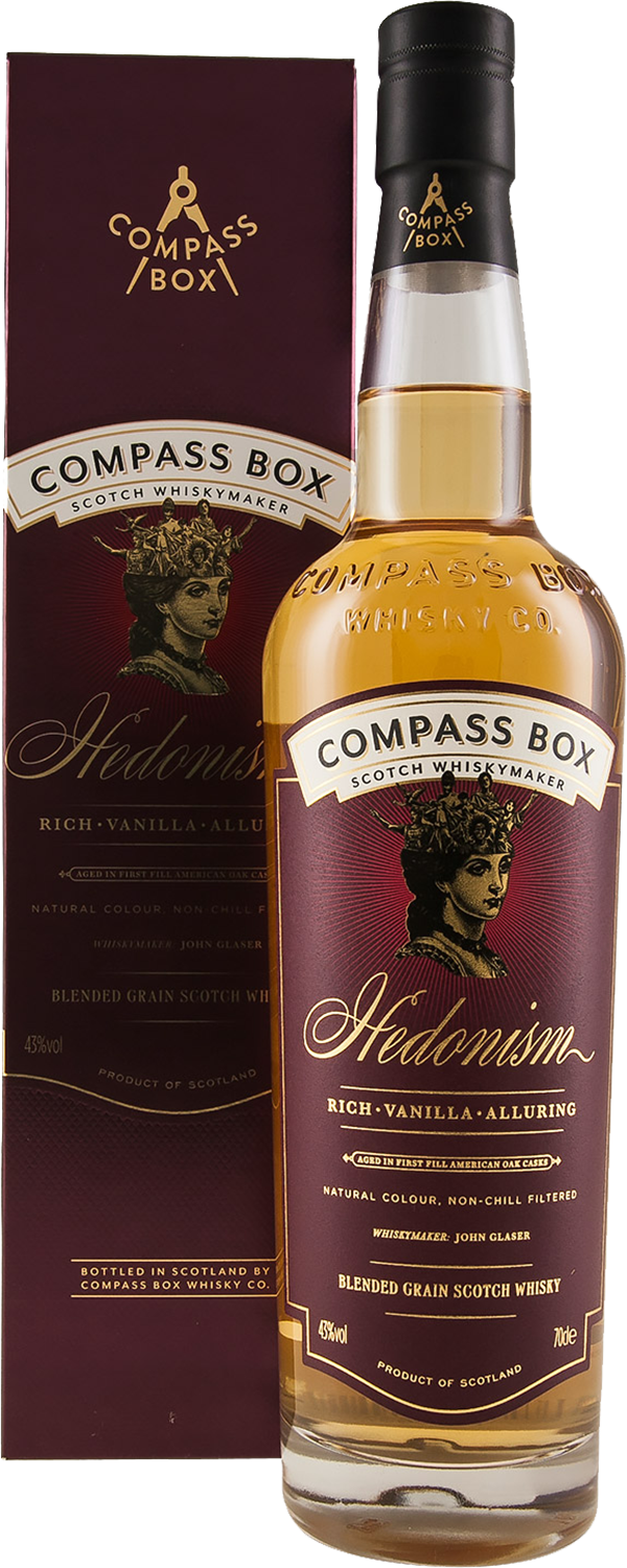 Compass Box Hedonism Blended Grain Scotch Whisky (gift box)